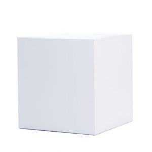 Square Cube White W24in x H24in x D24in