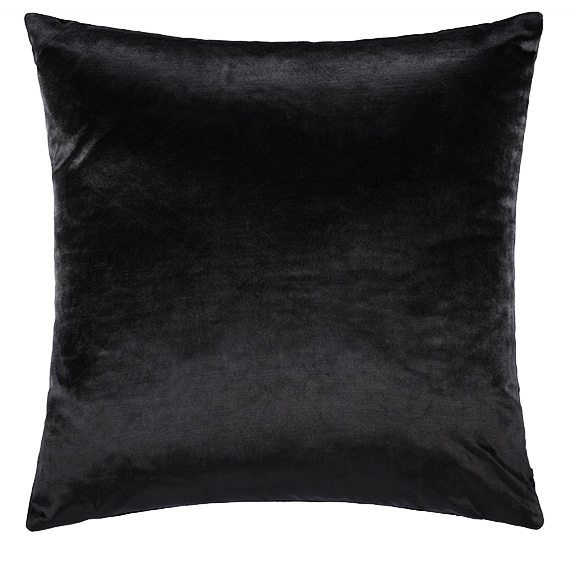 Black Velvet Accent Pillow