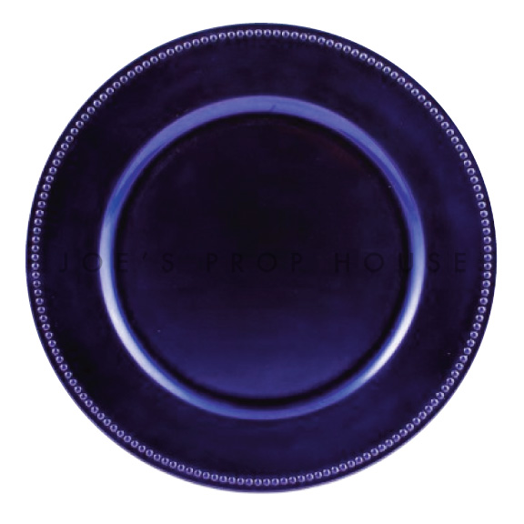 BUY ME / USED ITEM $1.99 each Royal Purple Beaded Charger Plate 
