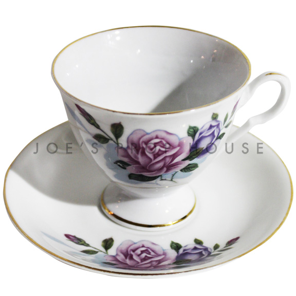 Tasse à thé et soucoupe florale Loren