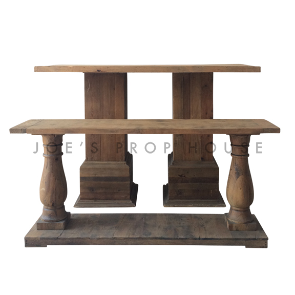 Two-Tier Reclaimed Console Table
