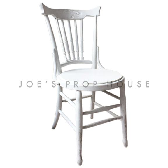 Brittany PLAIN Wooden Chair White