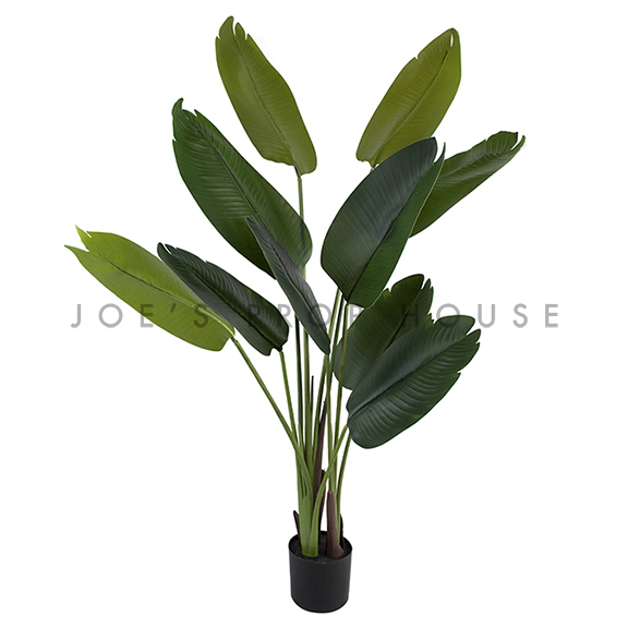 Medium Potted Artificial Banana Leaf Plant H60in