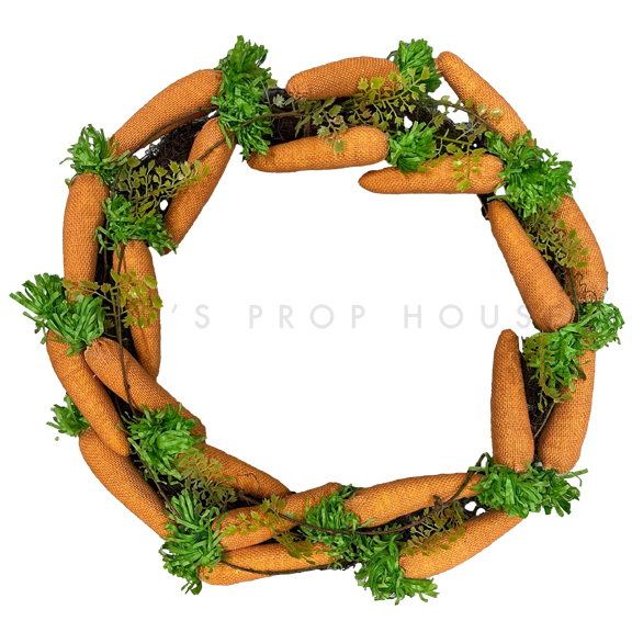 Burlap Carrot Wreath