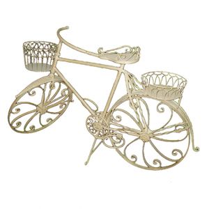 Decorative Metal Bicycle Ivory 
