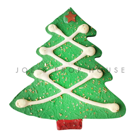 Green Christmas Tree Cookie Dessert Prop