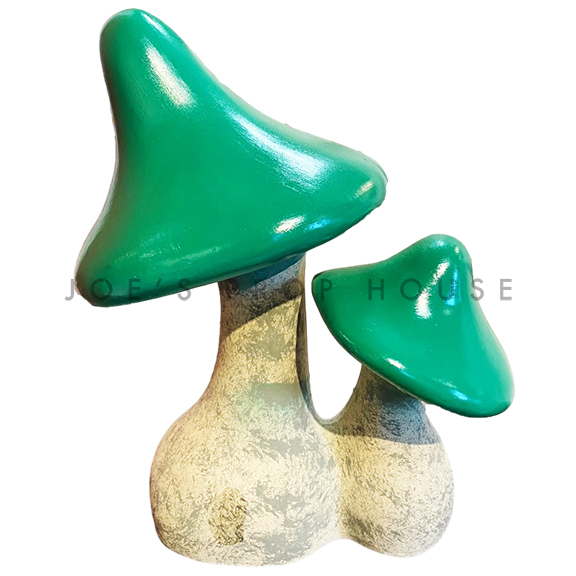 Ceramic Green Duo Mushrooms