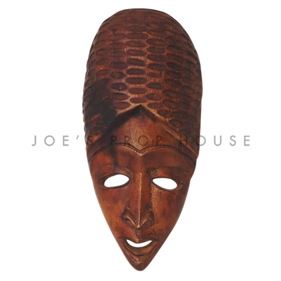 Tellula African Wooden Mask Brown