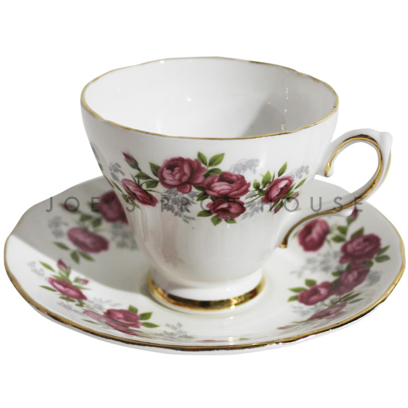 Isis Floral Teacup and Saucer