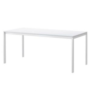 Modern Rectangular Table White L70in x D30in H30in