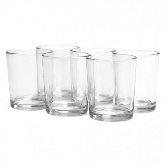 Clear Glass Cylinder Votive Cups