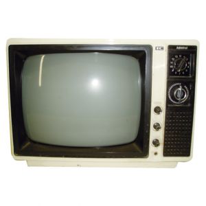 Ivory Admiral Black and White Television