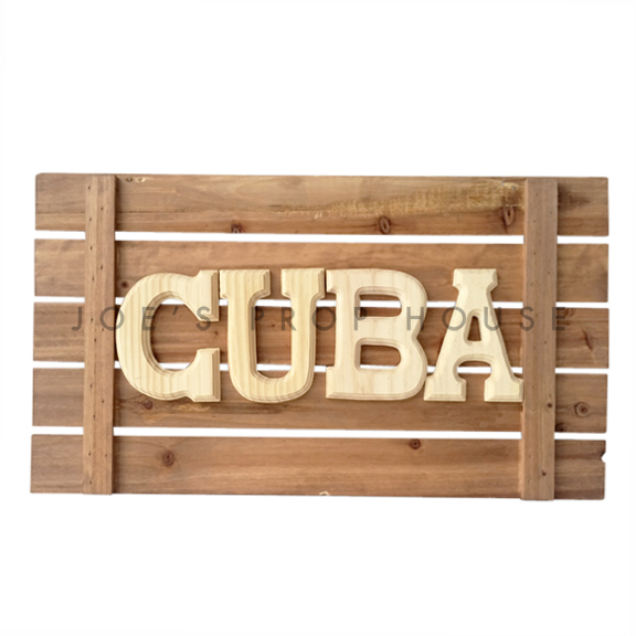 Wooden Cuba Sign