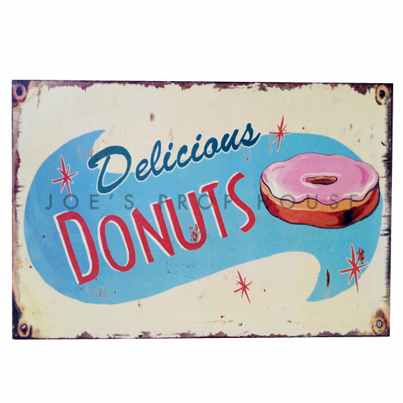 Delicious Donuts Vintage Metal Sign