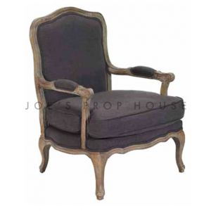 Bergere Armchair Charcoal