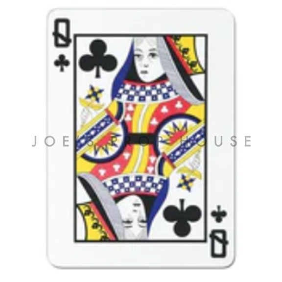 Queen of Clubs Giant Cardboard Playing Card H17.5in