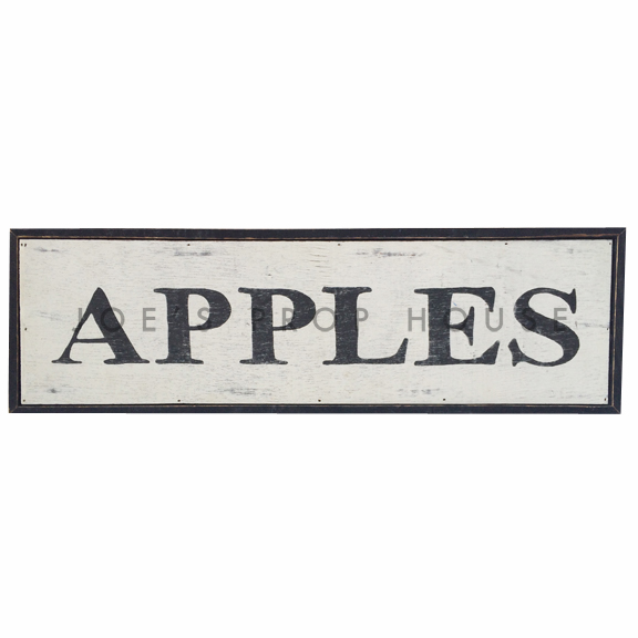 Apples Wooden Sign