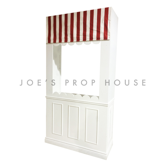Candy Shop Wall Station w/Striped Red & White Awning