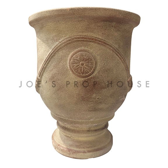 Rena Terracotta Scroll Planter H12in