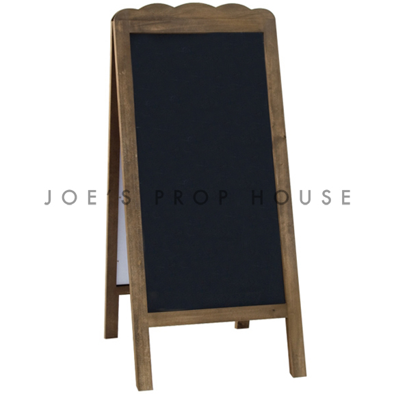 Double Sided Scallop Self-Standing Chalkboard