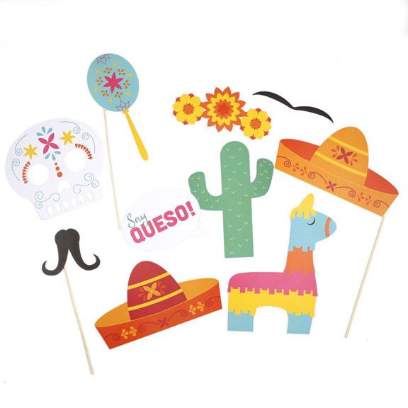Fiesta Photo Booth Paper Props