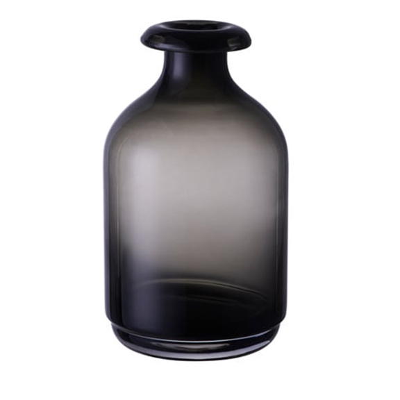Adele Smokey Black Vase SHORT H7in